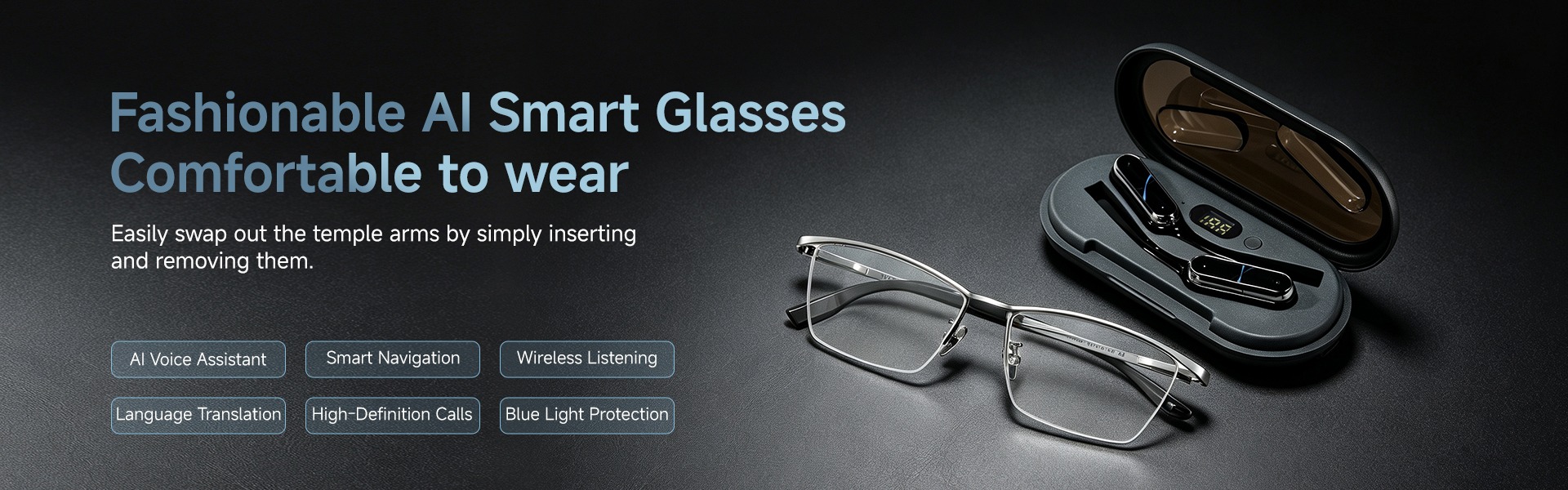 Fashionable AI Smart Glasses E51